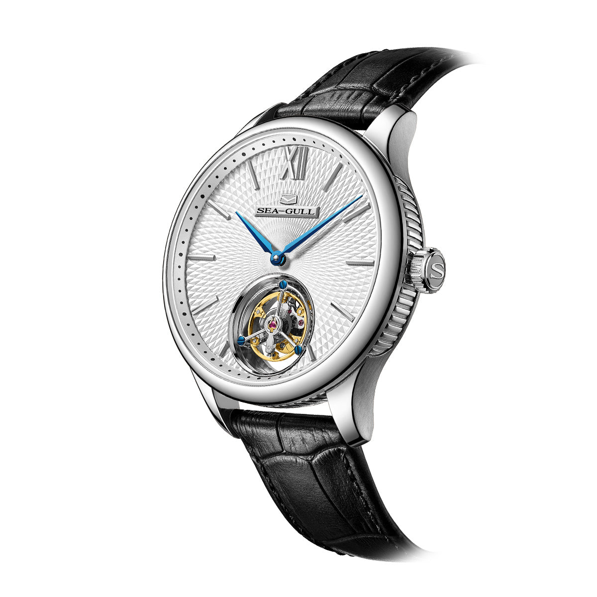 Silizium-Spiralfeder | Tourbillon ohne Regler | 42 mm