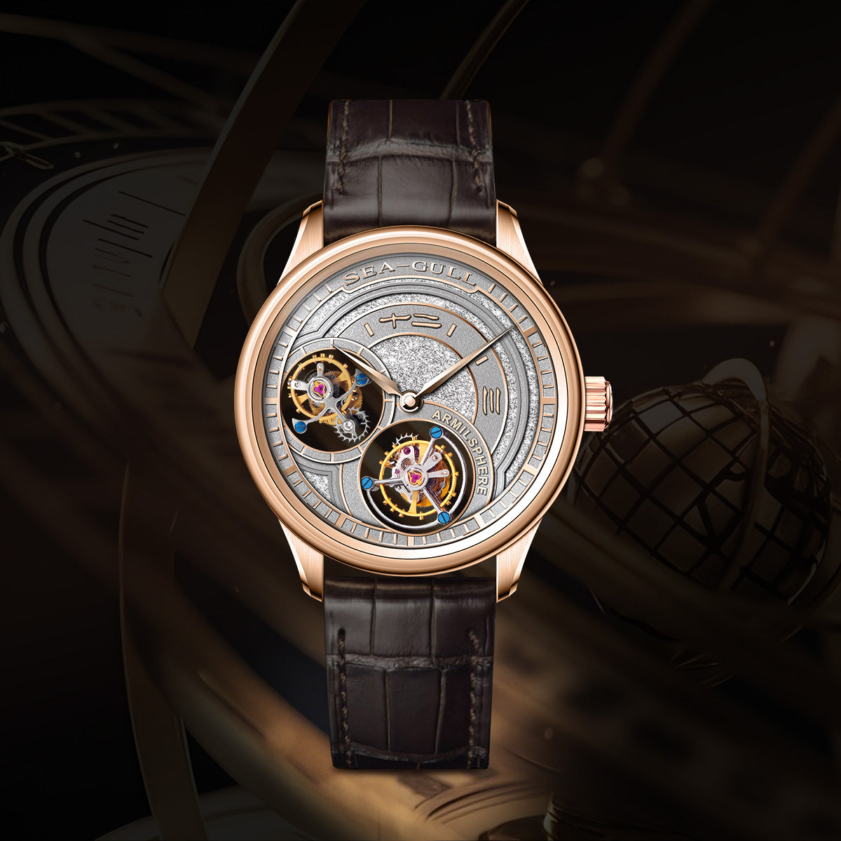 Doppeltourbillon | Armillarsphäre | Vintage | 43 mm