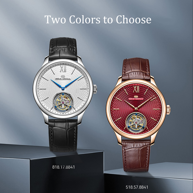 Silizium-Spiralfeder | Tourbillon ohne Regler | 42 mm