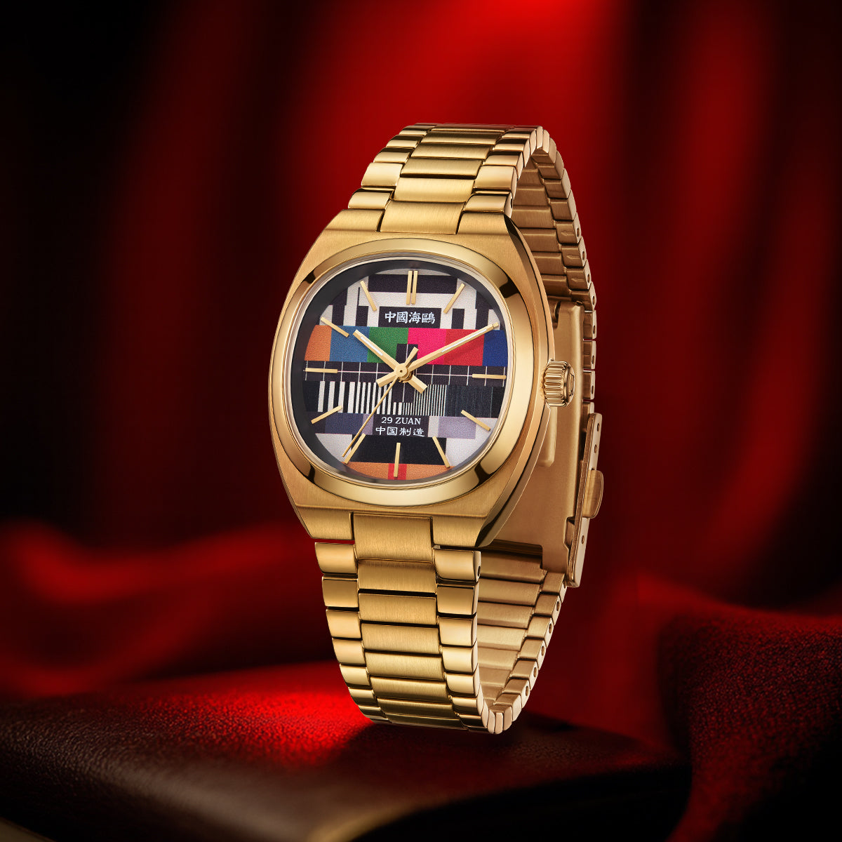 Vintage | TV Dial | Tonneau | Golden Case | 36mm/32mm  | LEVEL 02