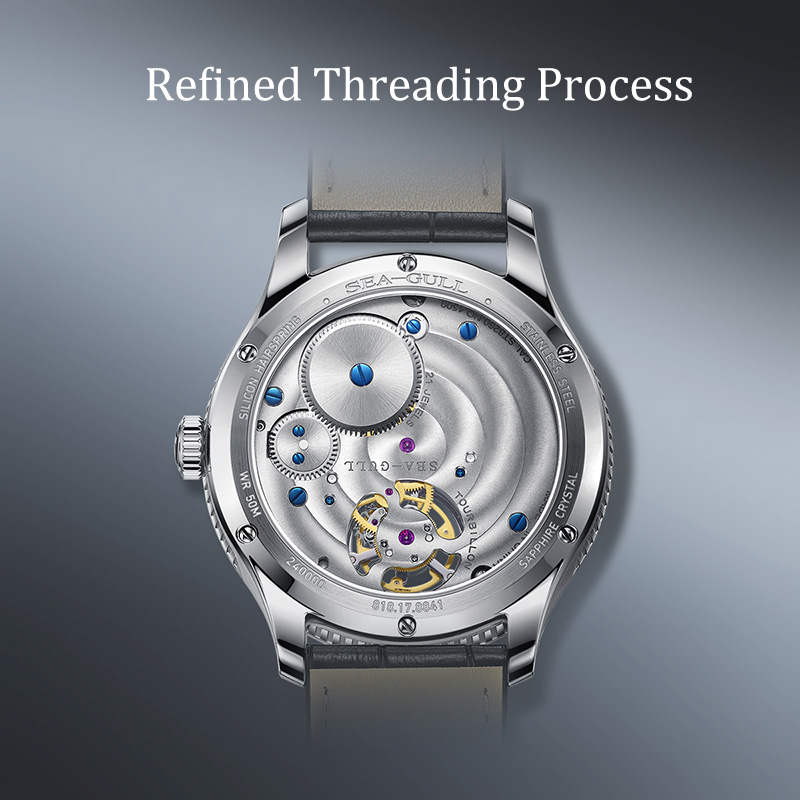 Silizium-Spiralfeder | Tourbillon ohne Regler | 42 mm