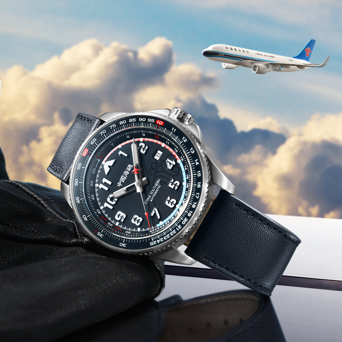 Csair-Zusammenarbeit | Sky-Serie | Tachymeter | Leuchtend | Pilot | 42 mm
