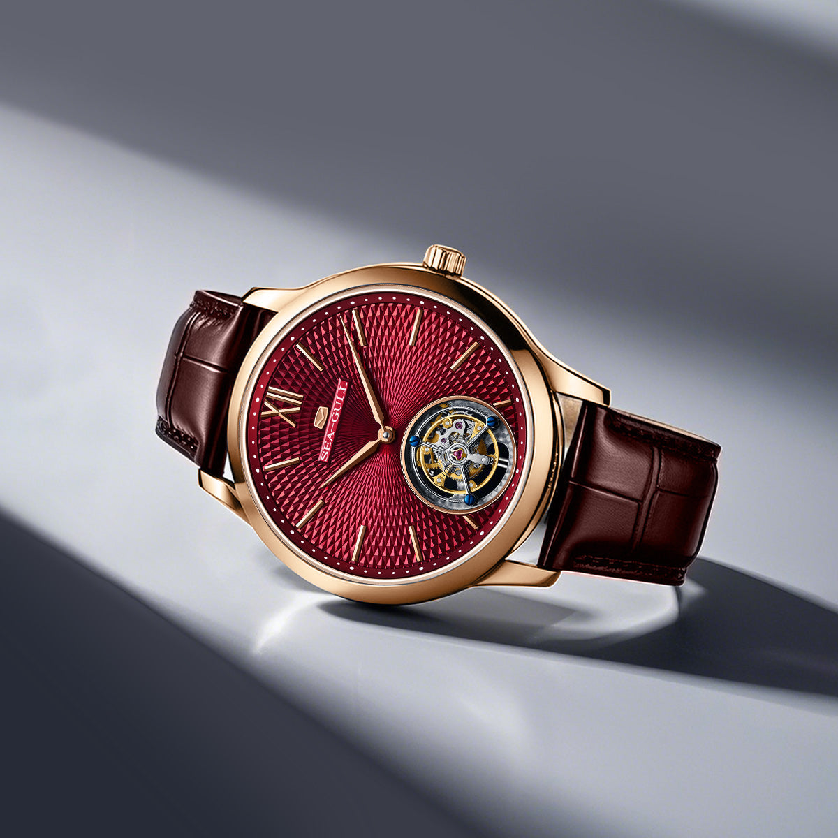 Silizium-Spiralfeder | Tourbillon ohne Regler | 42 mm