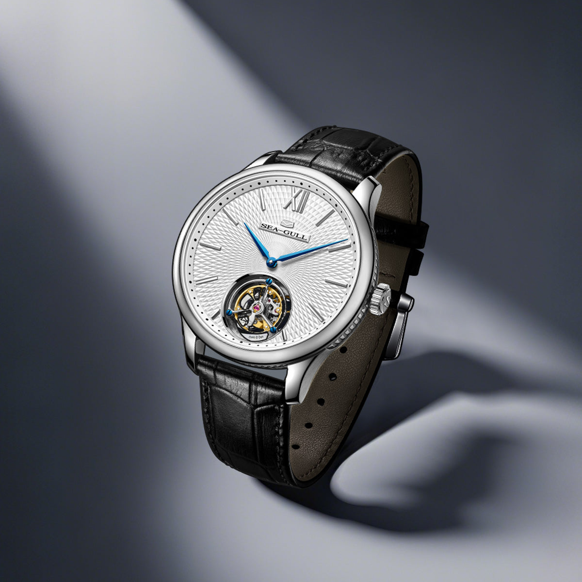 Silizium-Spiralfeder | Tourbillon ohne Regler | 42 mm