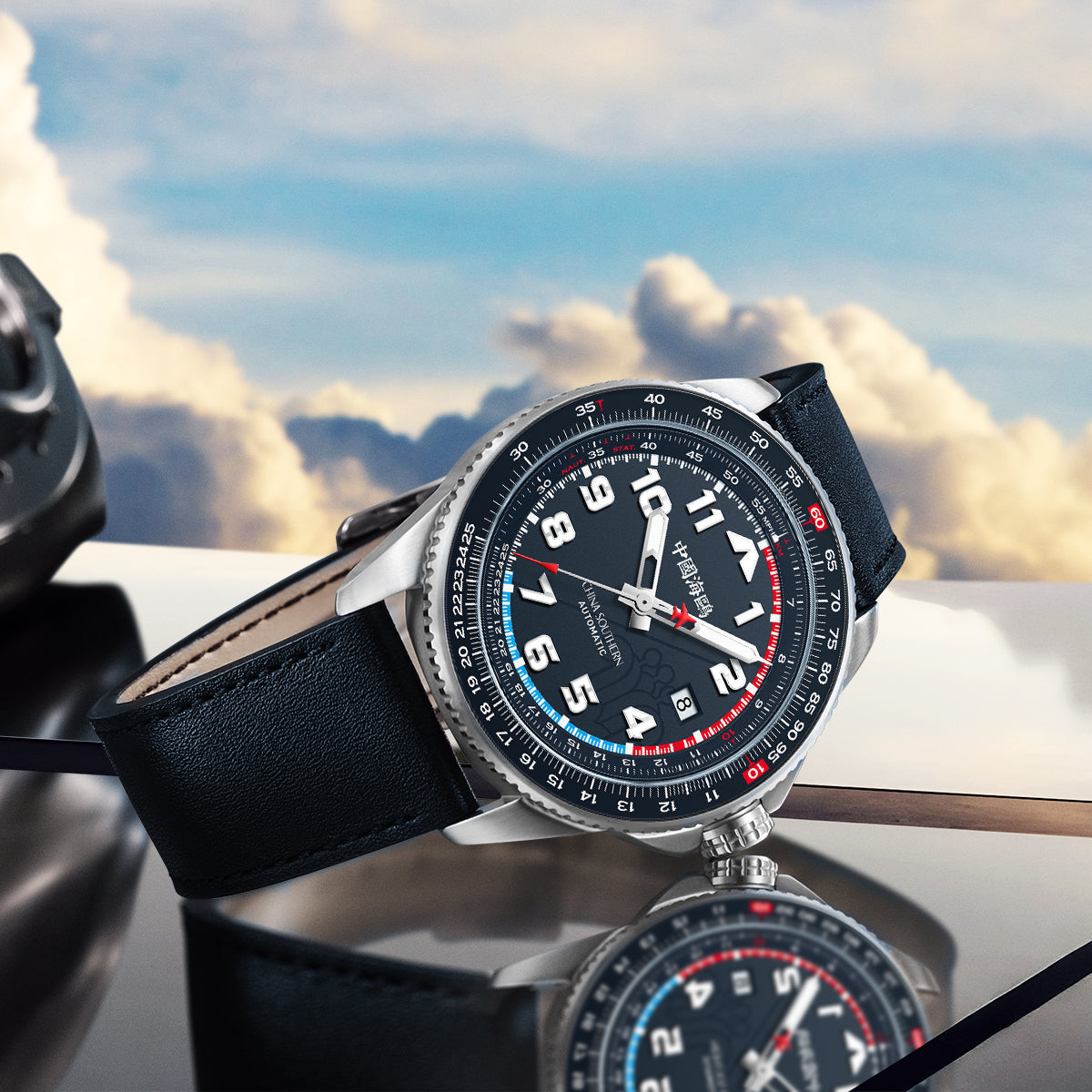 Csair-Zusammenarbeit | Sky-Serie | Tachymeter | Leuchtend | Pilot | 42 mm