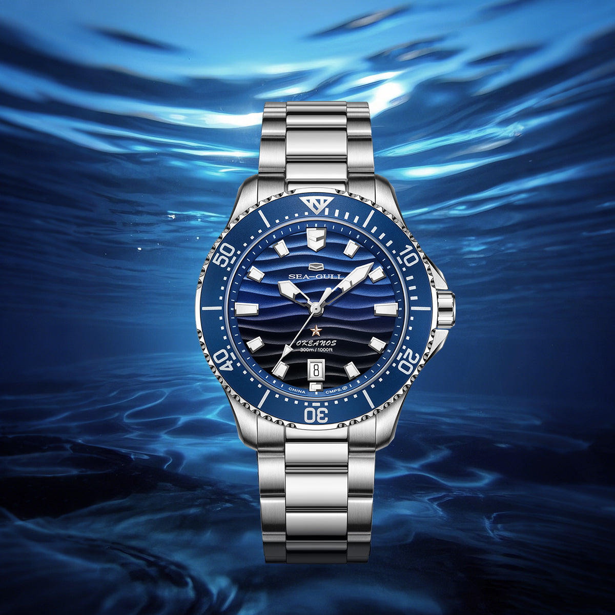 Ocean Series | 300M Waterproof | Dive | Luminous | Calendar | 41mm  | LEVEL 02