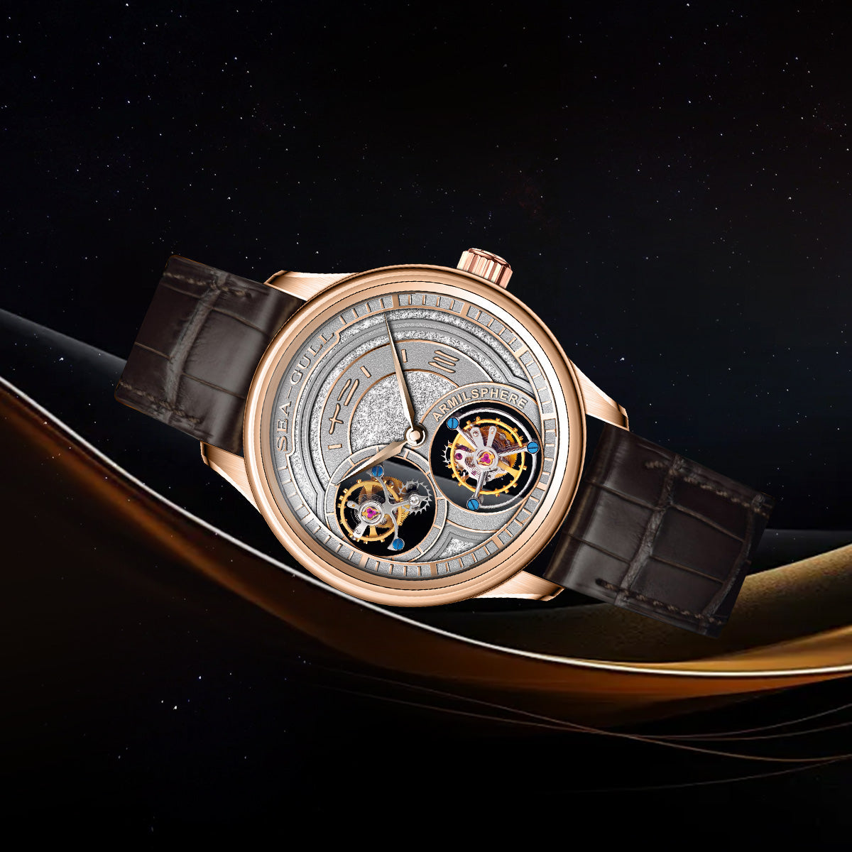 Doppeltourbillon | Armillarsphäre | Vintage | 43 mm