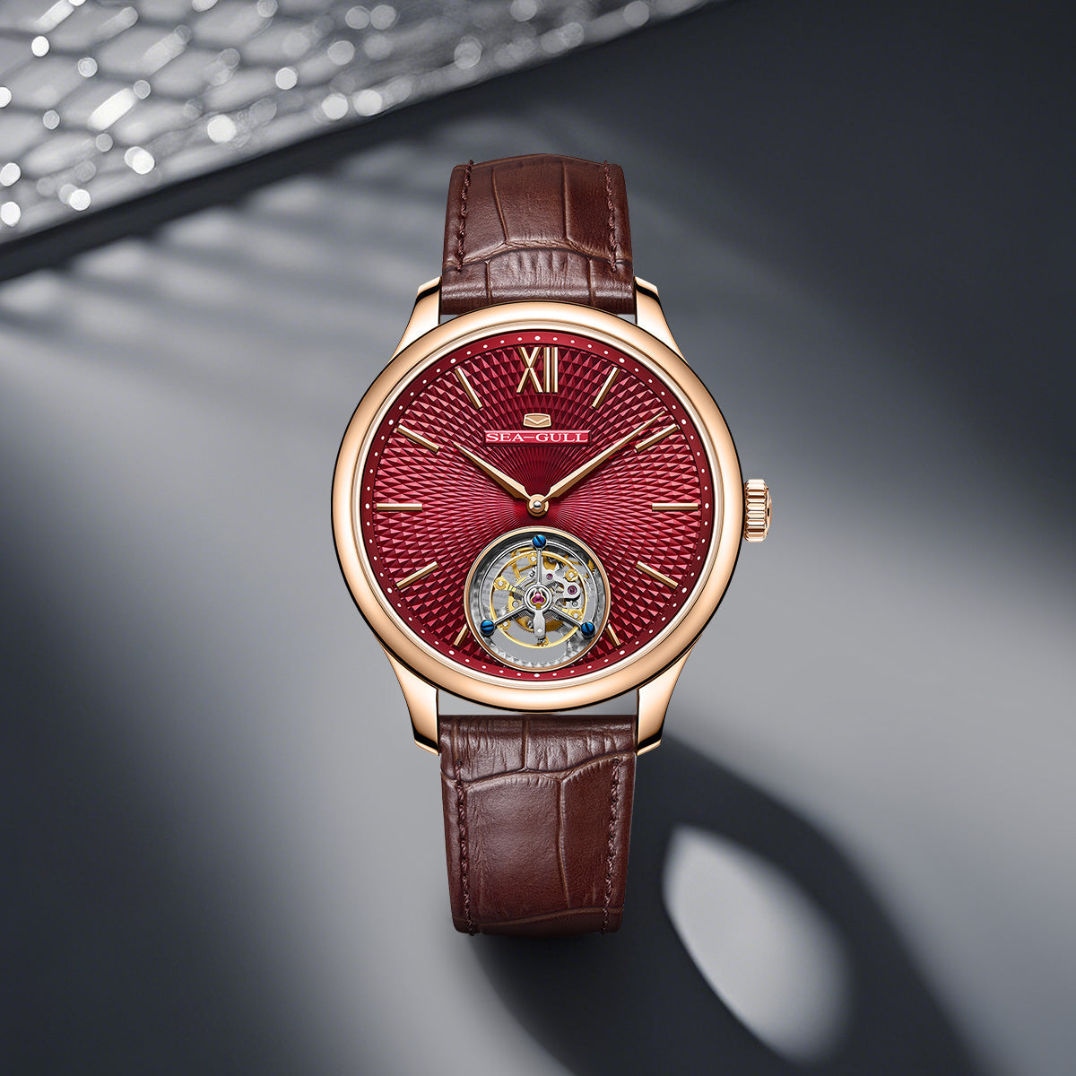 Silizium-Spiralfeder | Tourbillon ohne Regler | 42 mm
