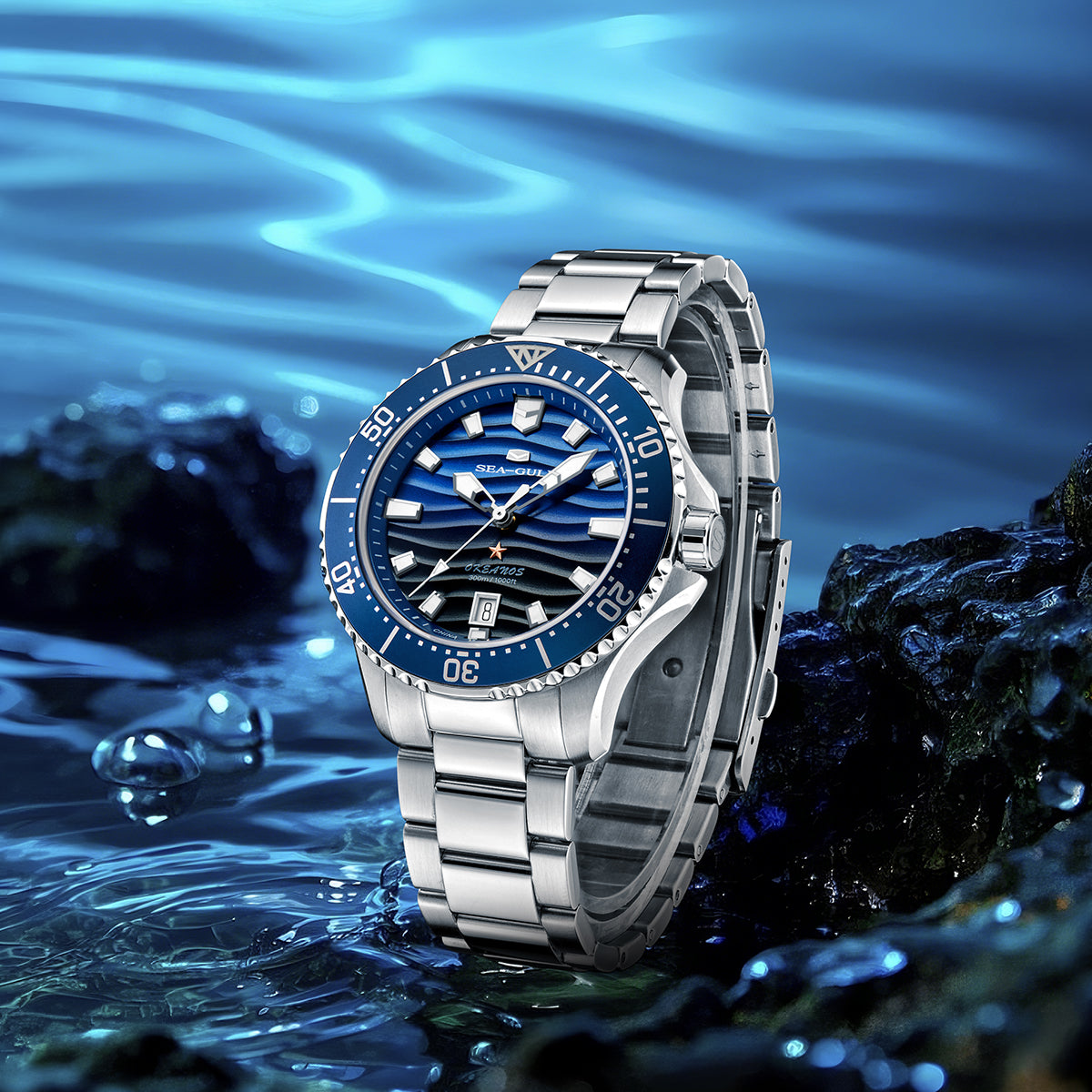 Ocean Series | 300M Waterproof | Dive | Luminous | Calendar | 41mm  | LEVEL 02