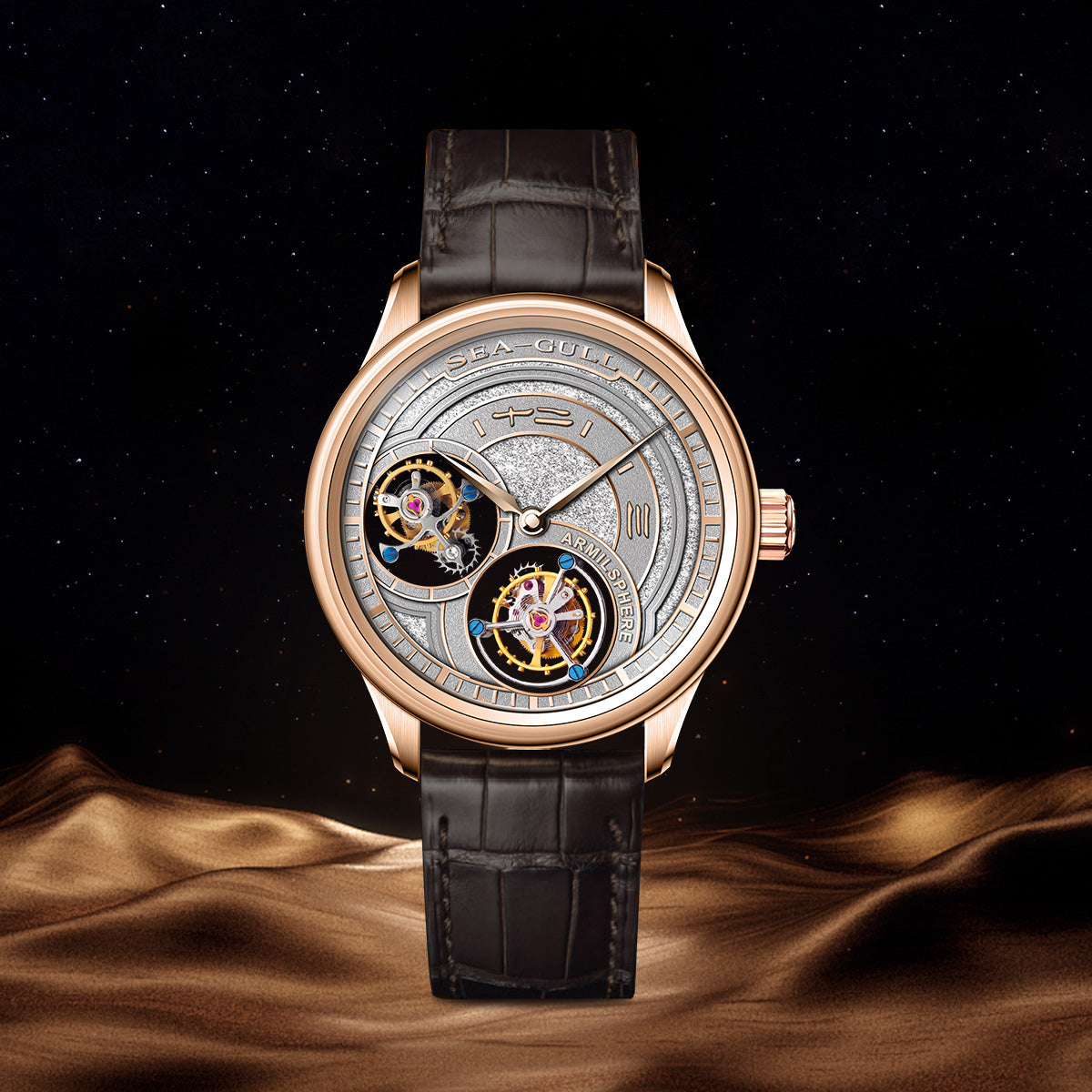 Doppeltourbillon | Armillarsphäre | Vintage | 43 mm