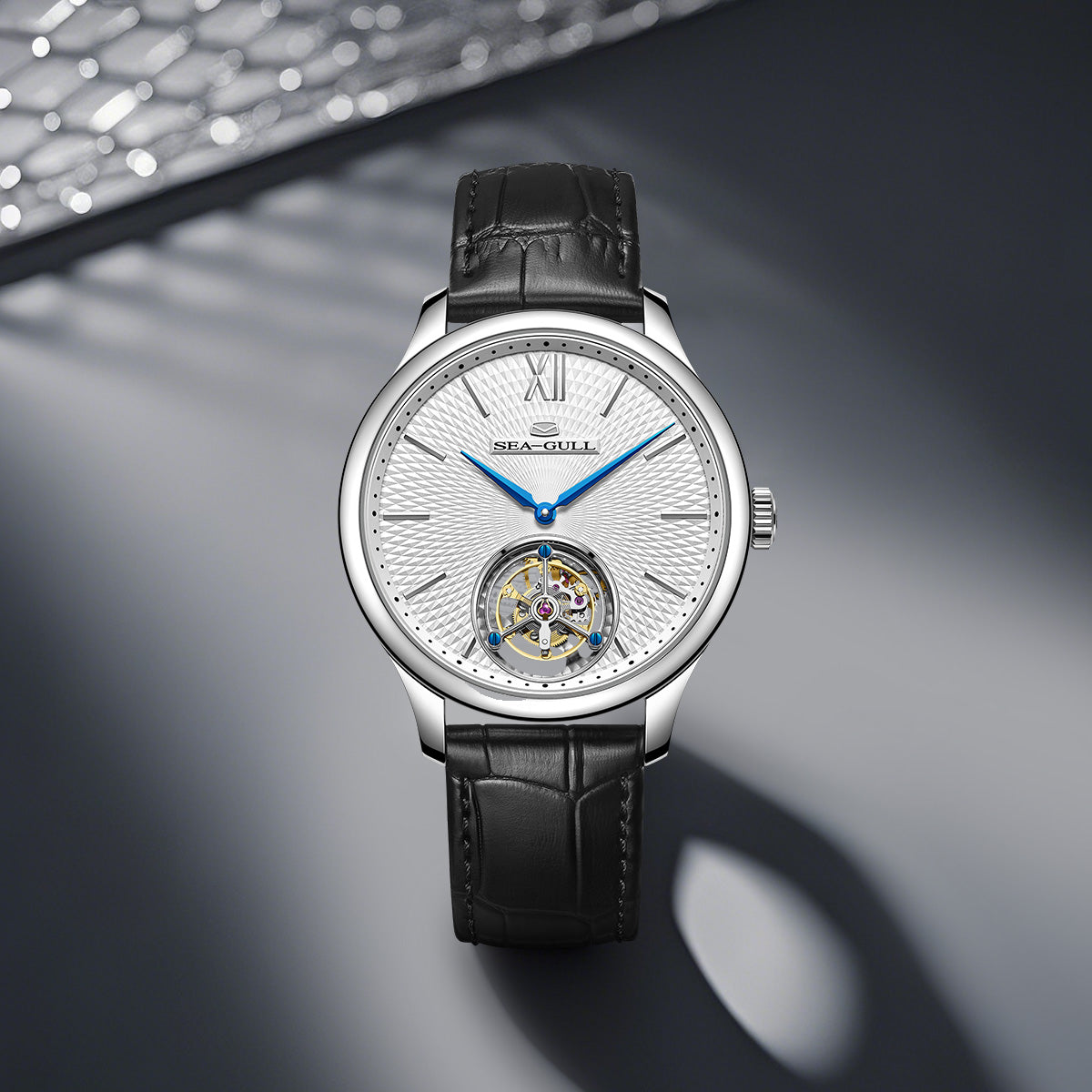 Silizium-Spiralfeder | Tourbillon ohne Regler | 42 mm