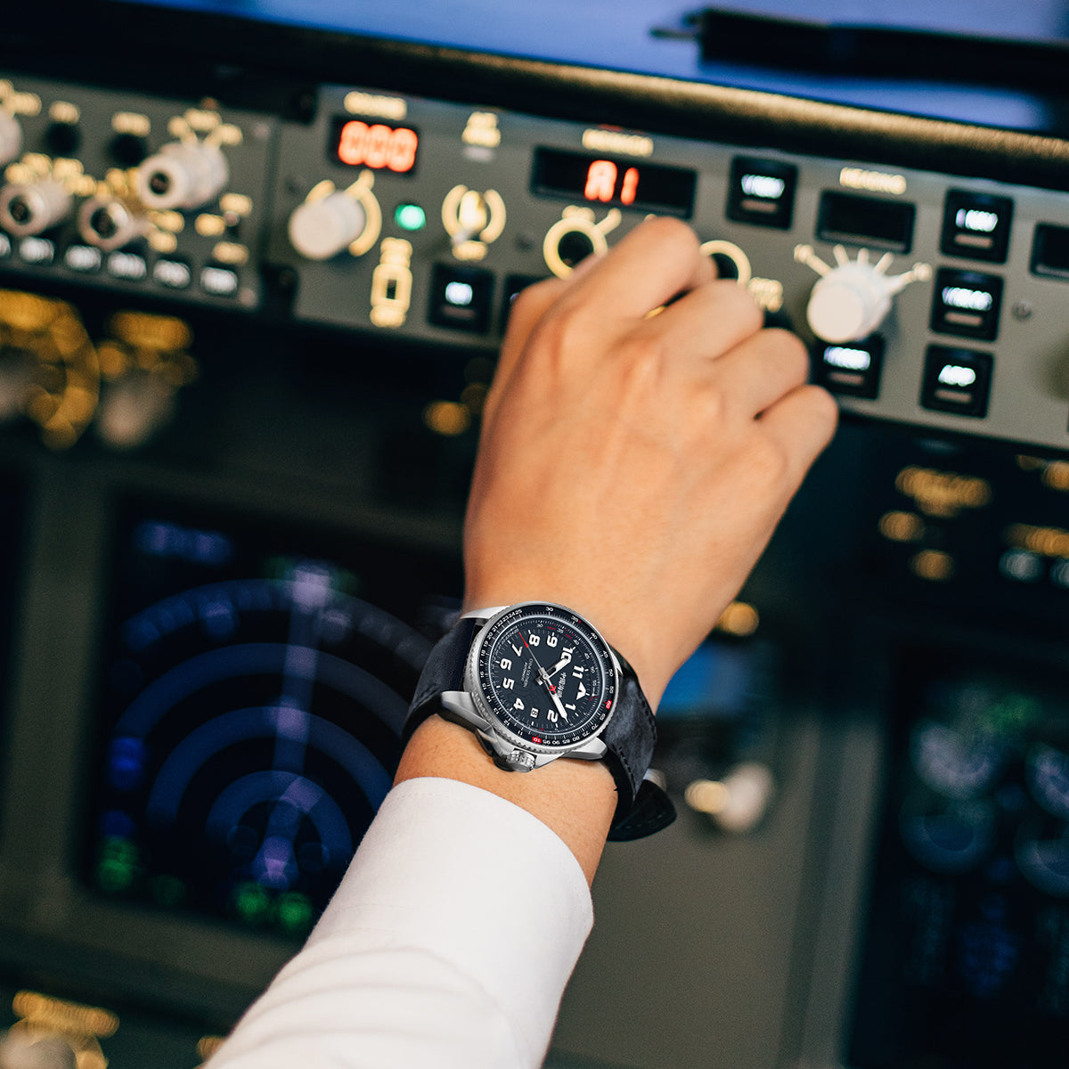 Csair-Zusammenarbeit | Sky-Serie | Tachymeter | Leuchtend | Pilot | 42 mm