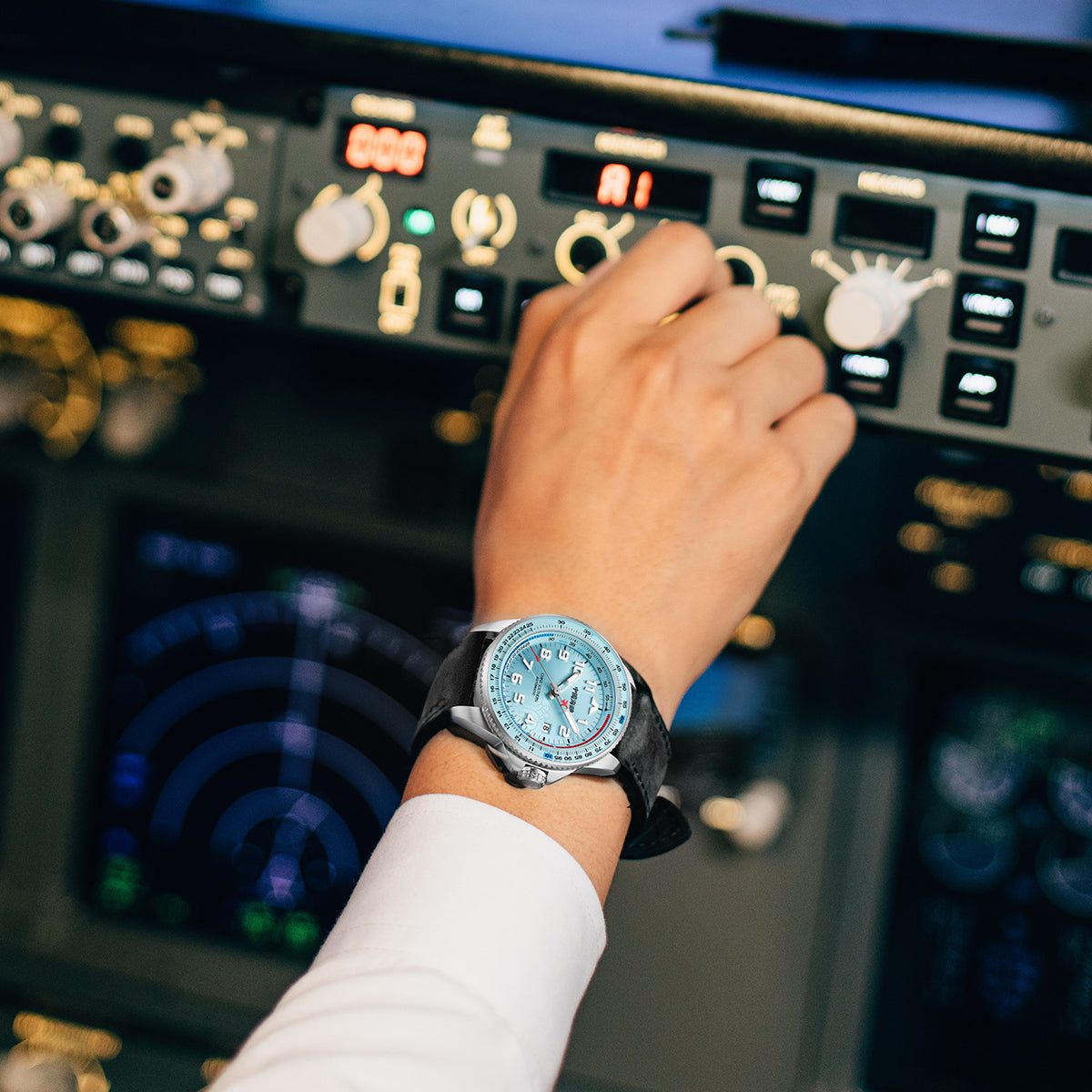 Csair-Zusammenarbeit | Sky-Serie | Tachymeter | Leuchtend | Pilot | 42 mm