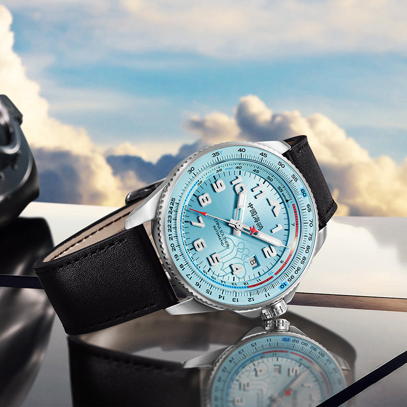 Csair-Zusammenarbeit | Sky-Serie | Tachymeter | Leuchtend | Pilot | 42 mm