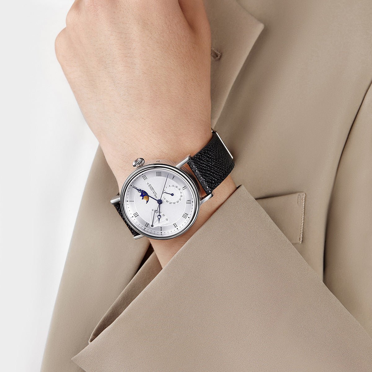 Moon Phase | Business | Complete Calendar | Energy Indicator | 41mm  | LEVEL 02