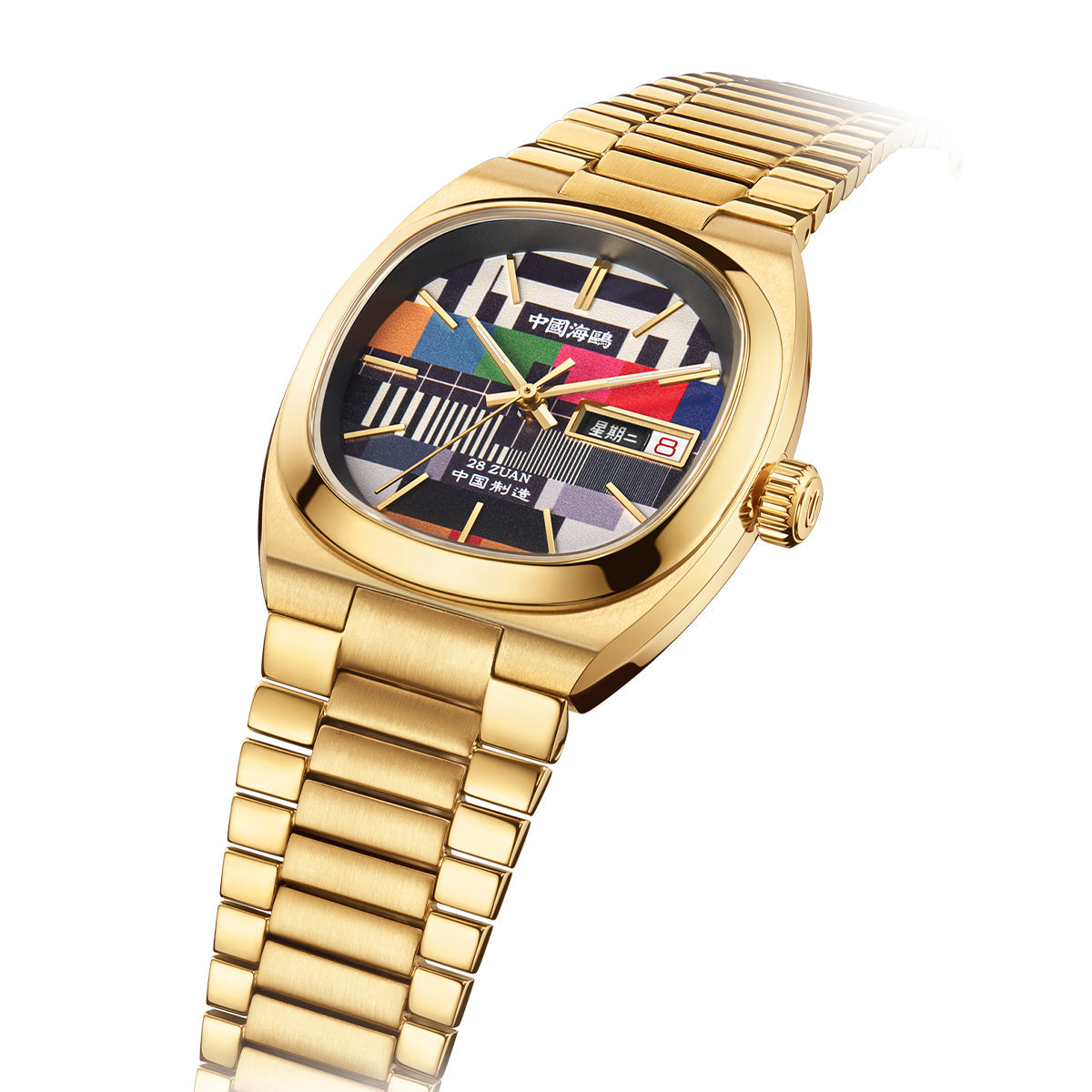 Vintage | TV Dial | Tonneau | Golden Case | 36mm/32mm  | LEVEL 02