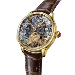 Tourbillon | Three-Legged Golden Crow | Minute Repeater | Gold-Carved | Automaton | 46mm  | LEVEL 06