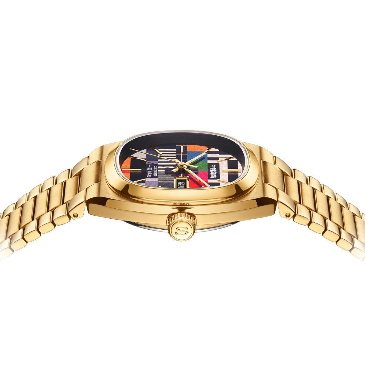 Vintage | TV Dial | Tonneau | Golden Case | 36mm/32mm  | LEVEL 02