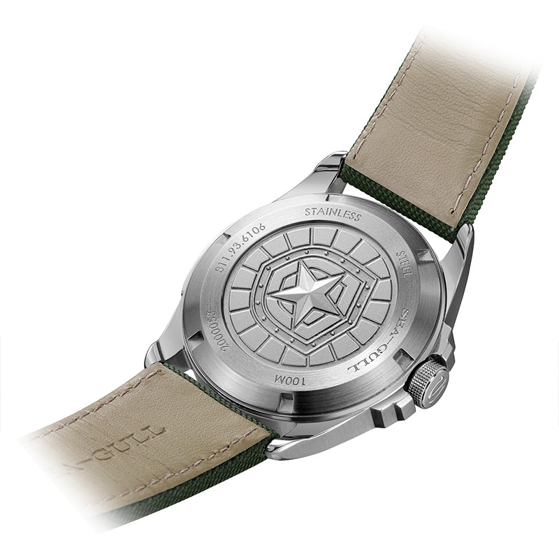 Vintage | Militäruhr | Leuchtend | 100 m wasserdicht | Pilot | 43 mm
