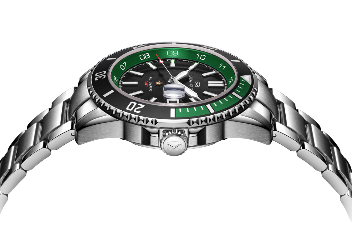 Ocean Series | Dual Time Zone | GMT | 200M Waterproof | Luminous | Calendar | 43.5mm  | LEVEL 02