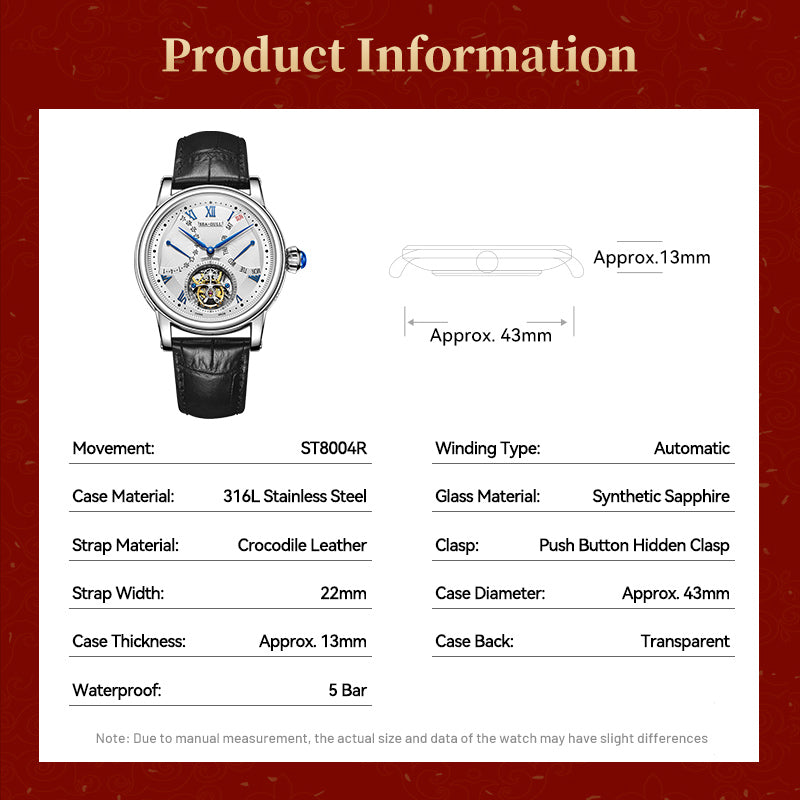 Tourbillon | Year of Snake Edition | Dual Calendar | 43mm  | LEVEL 05