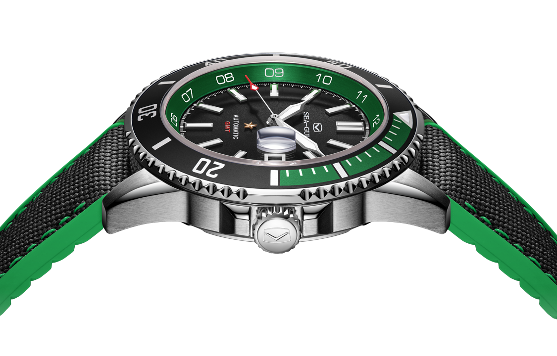 Ocean Series | Dual Time Zone | GMT | 200M Waterproof | Luminous | Calendar | 43.5mm  | LEVEL 02
