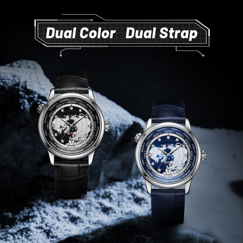 GMT | World Time | Dual Time Zone | Calendar | 41mm  | LEVEL 02