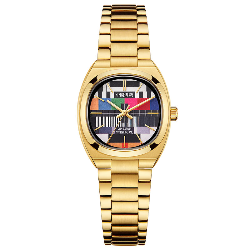 Vintage | TV Dial | Tonneau | Golden Case | 36mm/32mm  | LEVEL 02