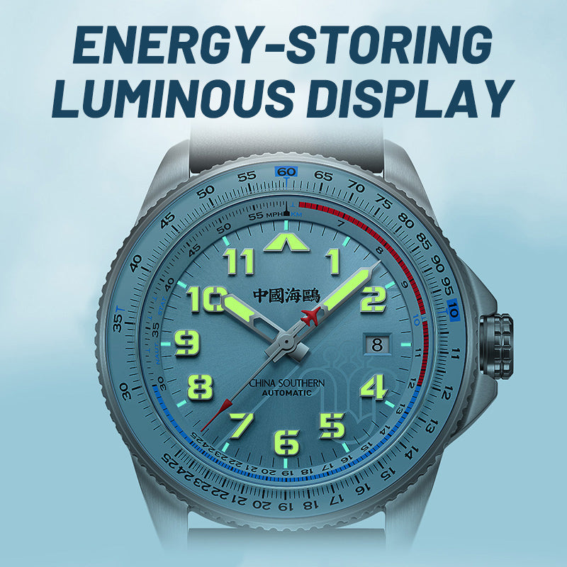 Csair-Zusammenarbeit | Sky-Serie | Tachymeter | Leuchtend | Pilot | 42 mm