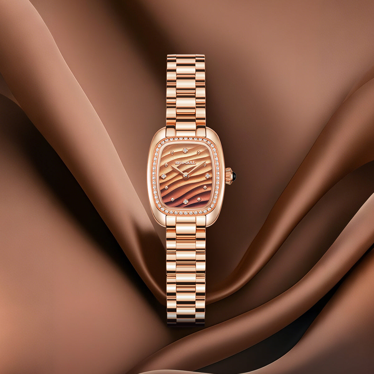 Time for Her Series | Mocha Retro | Quartz Movement | Square | 30mm  | LEVEL 01