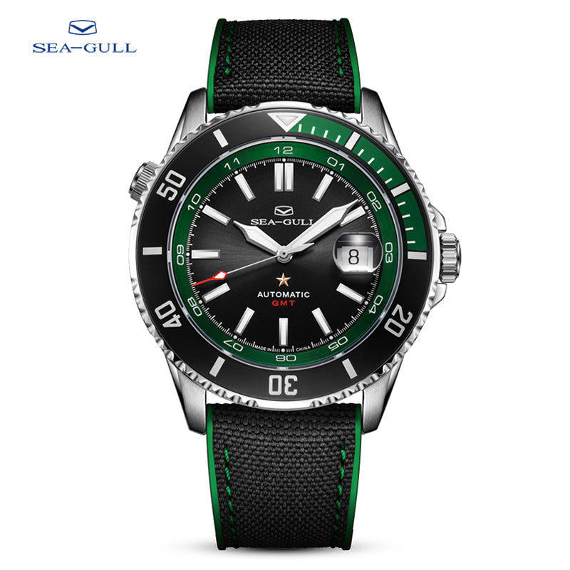 Ocean Series | Dual Time Zone | GMT | 200M Waterproof | Luminous | Calendar | 43.5mm  | LEVEL 02
