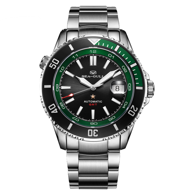 Ocean Series | Dual Time Zone | GMT | 200M Waterproof | Luminous | Calendar | 43.5mm  | LEVEL 02