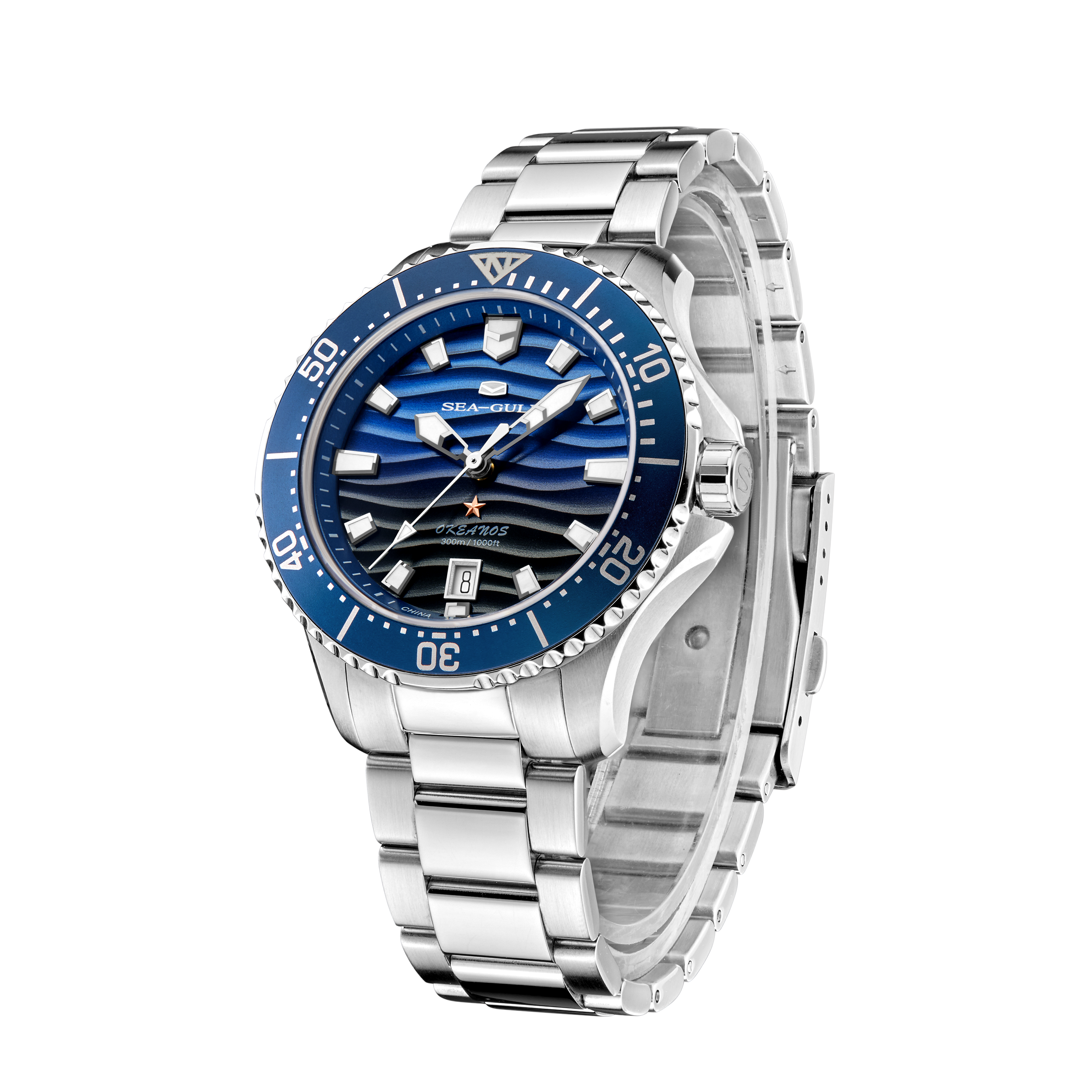 Ocean Series | 300M Waterproof | Dive | Luminous | Calendar | 41mm  | LEVEL 02