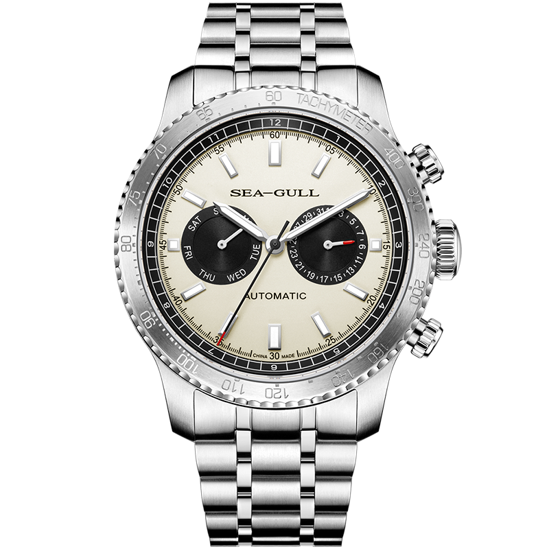 Pandaauge | GMT | Dualer Kalender | Tachymeter | 43mm