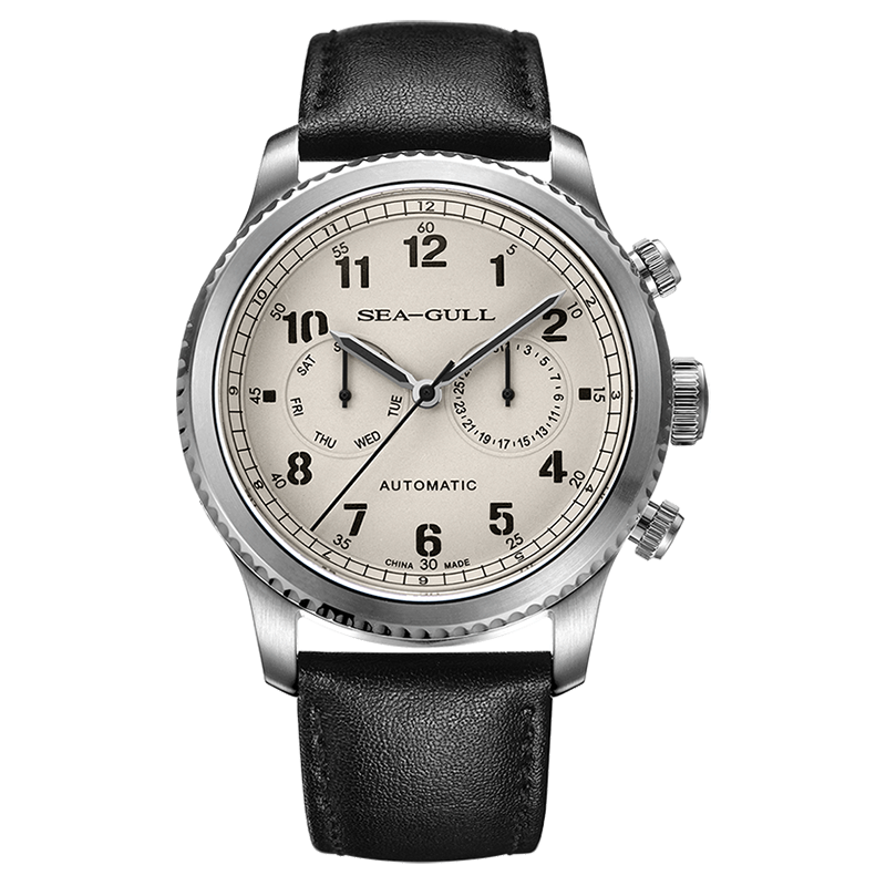 Pilot | Complete Calendar | Leather Strap | 43mm  | LEVEL 01
