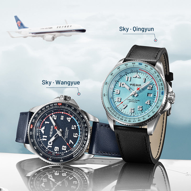 Csair-Zusammenarbeit | Sky-Serie | Tachymeter | Leuchtend | Pilot | 42 mm