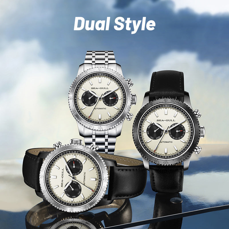 Pandaauge | GMT | Dualer Kalender | Tachymeter | 43mm