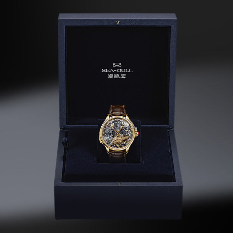 Tourbillon | Three-Legged Golden Crow | Minute Repeater | Gold-Carved | Automaton | 46mm  | LEVEL 06