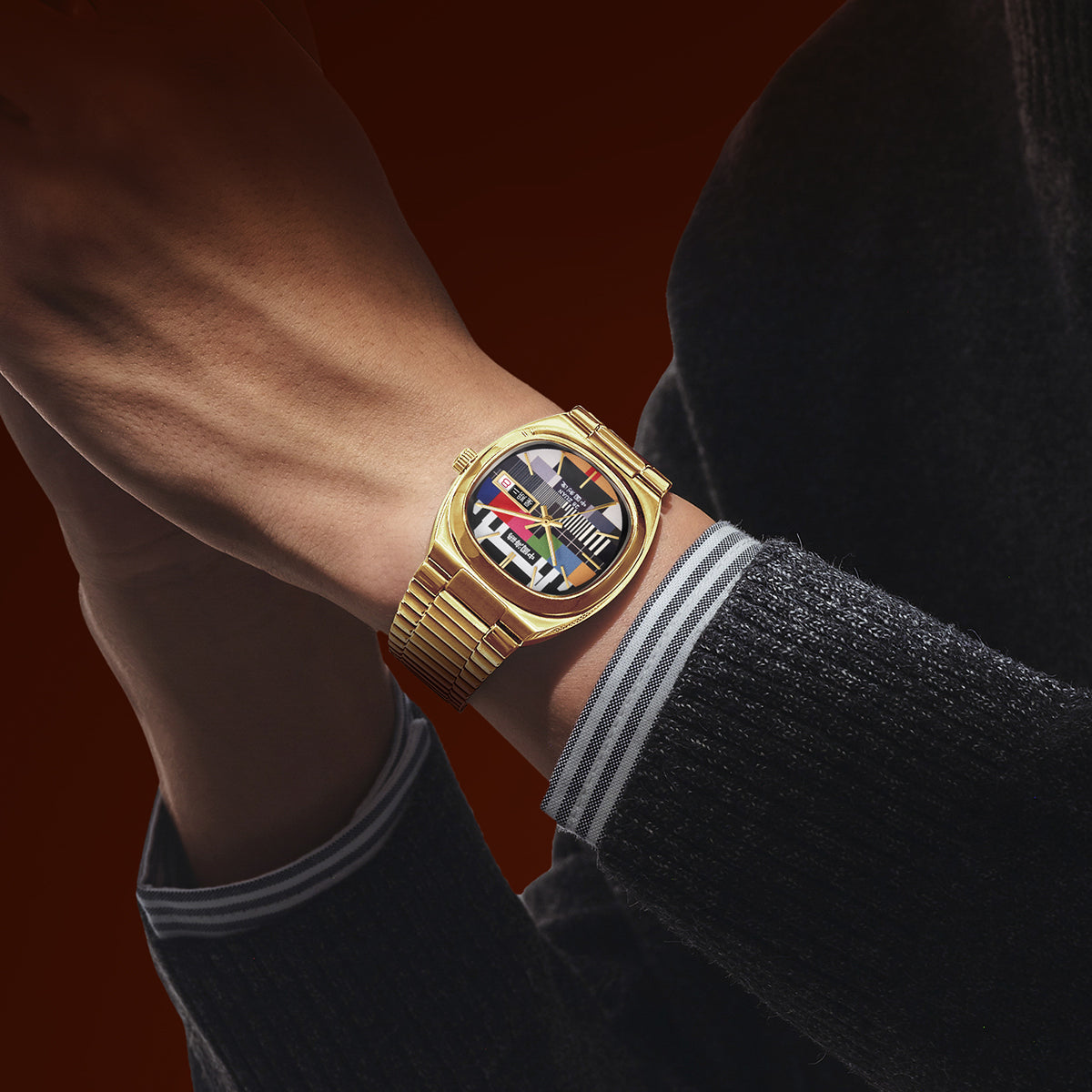 Vintage | TV Dial | Tonneau | Golden Case | 36mm/32mm  | LEVEL 02