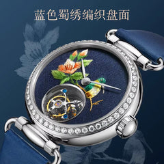 Exzentrisches Tourbillon | Gesticktes Zifferblatt | Heritage-Serie | 39 mm