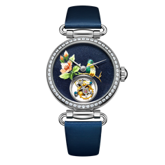 Exzentrisches Tourbillon | Gesticktes Zifferblatt | Heritage-Serie | 39 mm