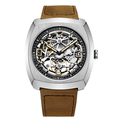 Tonneau | Skelett | Leuchtend | 44 mm