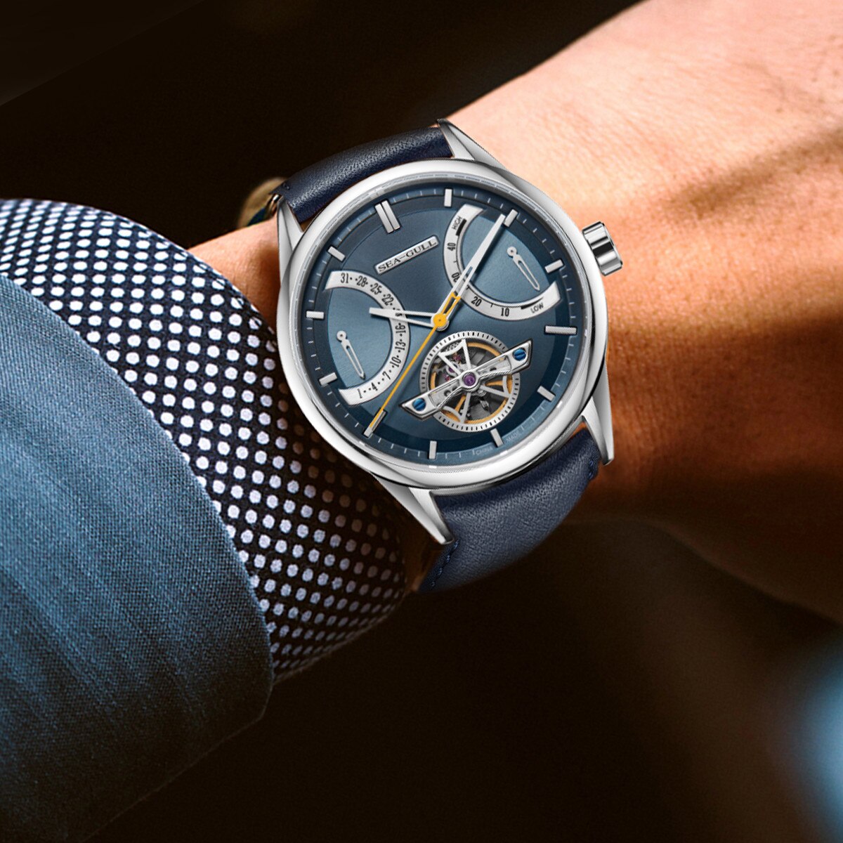 Master Series | Flywheel | Complete Calendar | Energy Indicator | 42mm  | LEVEL 02