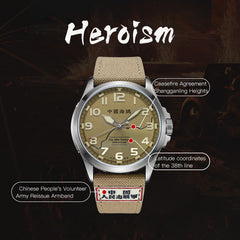 Militäruhr | Gedenk-Geschenkbox-Edition | Changjin Lake Collaboration | Leuchtend | 43 mm