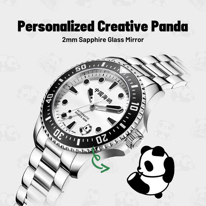 Dive | Rolling Panda | Luminous | 100m Waterproof | 44mm  | LEVEL 02